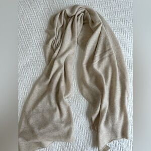 Allude Cream 100% Cashmere Scarf
